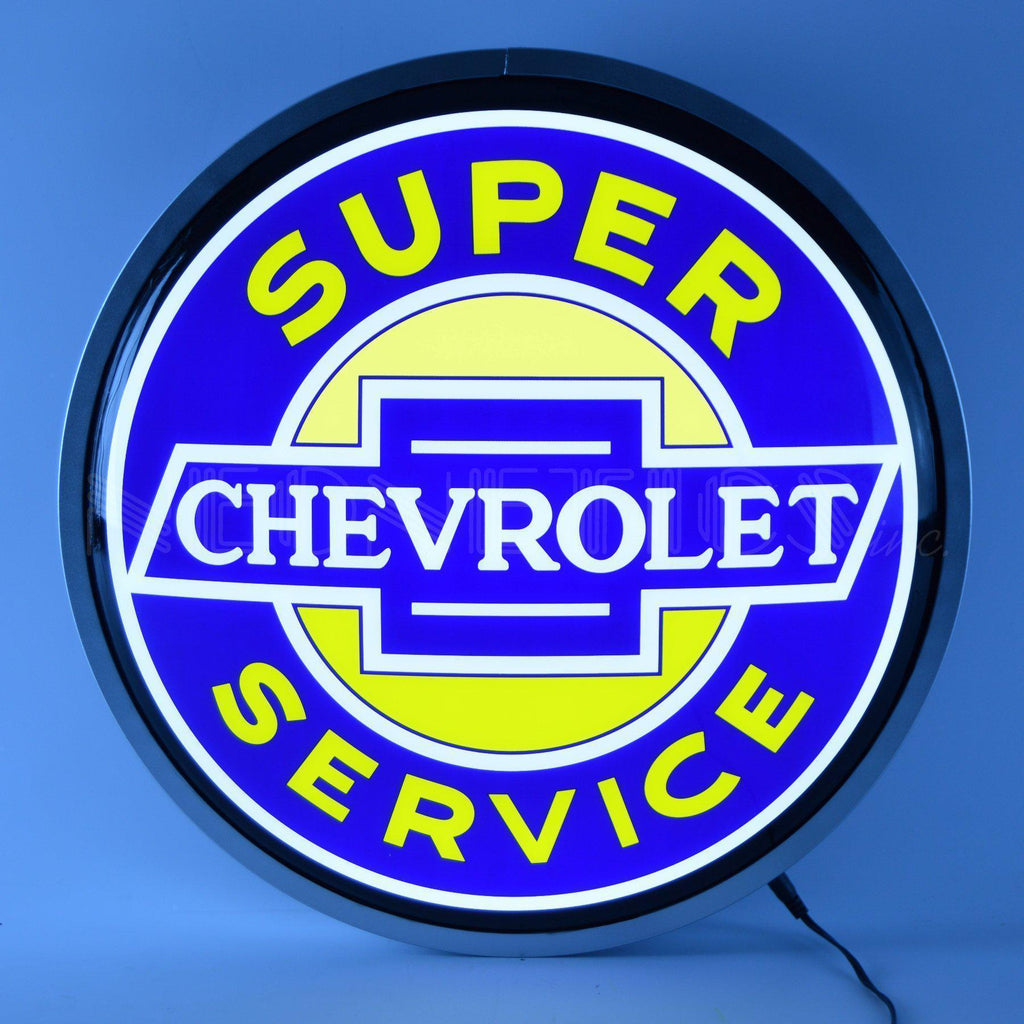 Super Chevrolet Service Backlit LED Sign (15")-LED Signs-Grease Monkey Garage