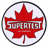 Supertest Canadian Motor Oil Metal Sign-Metal Signs-Grease Monkey Garage