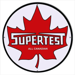 Supertest Canadian Motor Oil Metal Sign-Metal Signs-Grease Monkey Garage