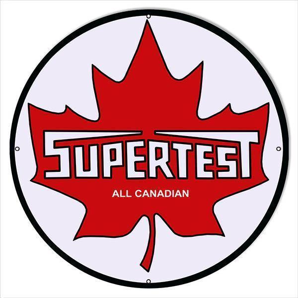 Supertest Canadian Motor Oil Metal Sign-Metal Signs-Grease Monkey Garage
