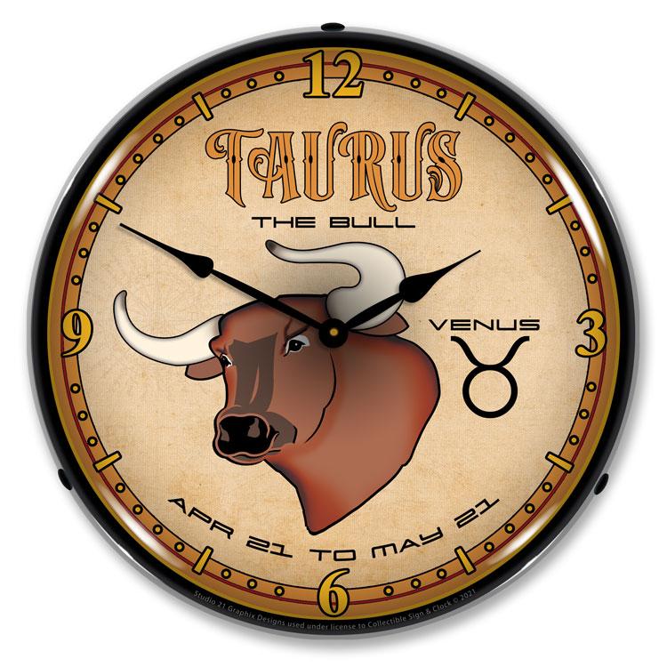 Taurus LED Clock-LED Clocks-Grease Monkey Garage