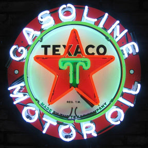 Texaco Gasoline and Motor Oil Neon Sign-Neon Signs-Grease Monkey Garage