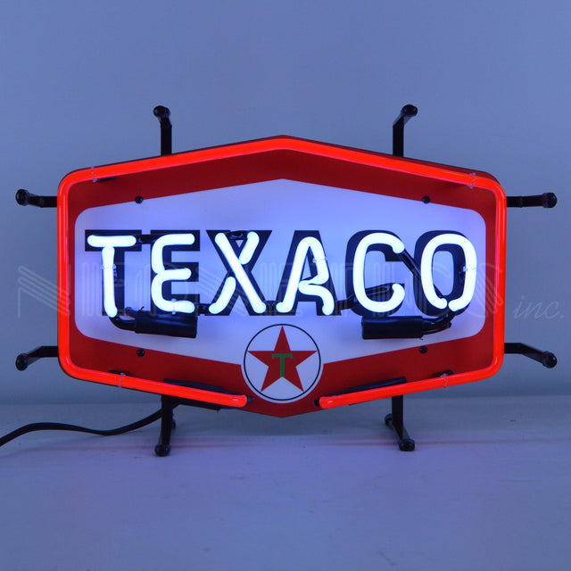 Texaco Hexagon Junior Neon Sign-Neon Signs-Grease Monkey Garage