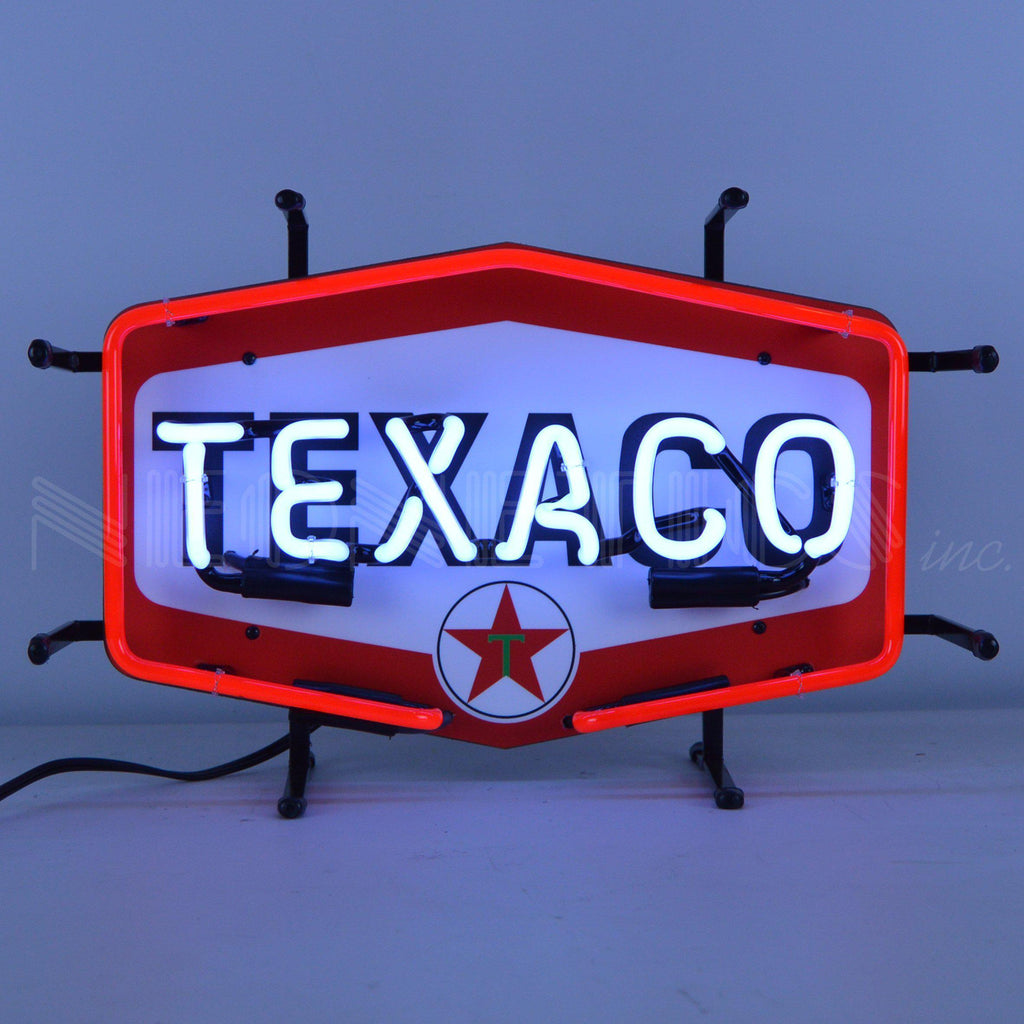 Texaco Hexagon Junior Neon Sign-Neon Signs-Grease Monkey Garage
