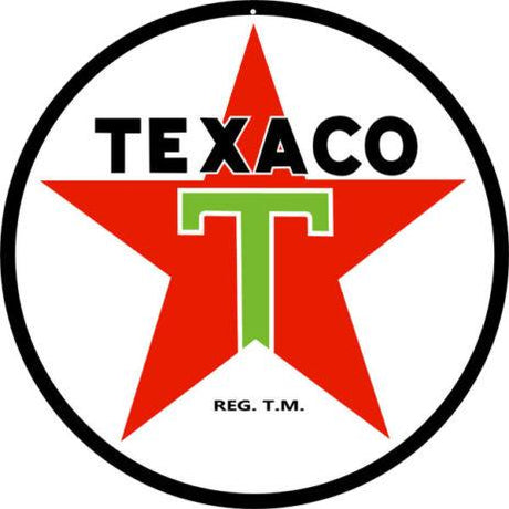 Texaco Motor Oil Metal Sign-Metal Signs-Grease Monkey Garage