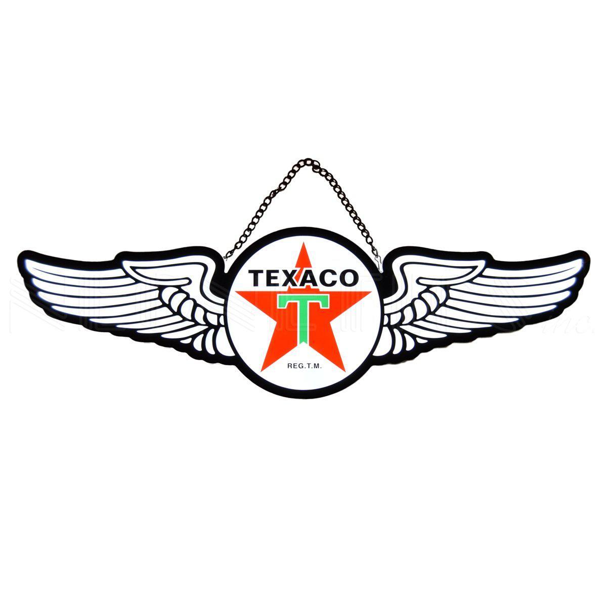 Texaco Wings Slim LED Sign-Grease Monkey Garage