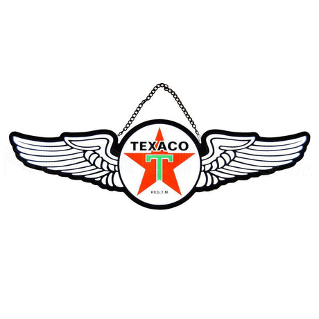 Texaco Wings Slim LED Sign-Grease Monkey Garage