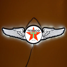 Texaco Wings Slim LED Sign-Grease Monkey Garage
