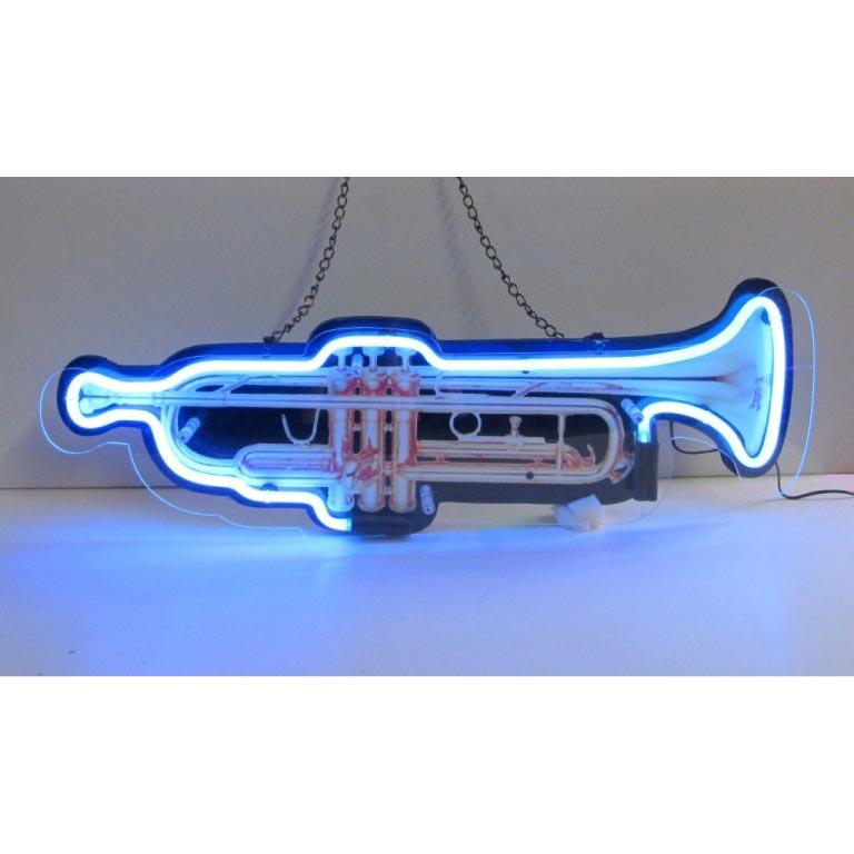 Trumpet Shaped Neon Sign-Neon Signs-Grease Monkey Garage