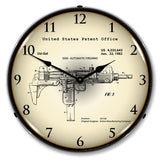 Uzi Submachine Gun 1982 Patent LED Clock-LED Clocks-Grease Monkey Garage
