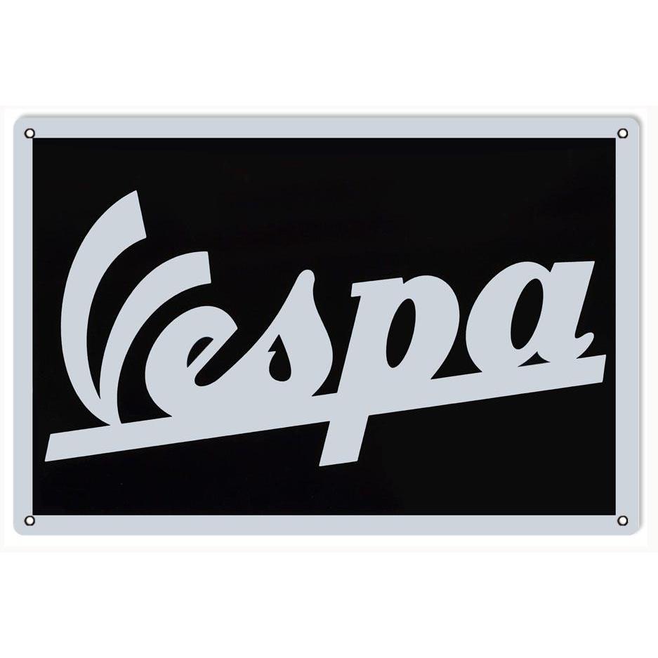Vespa Metal Sign-Metal Signs-Grease Monkey Garage