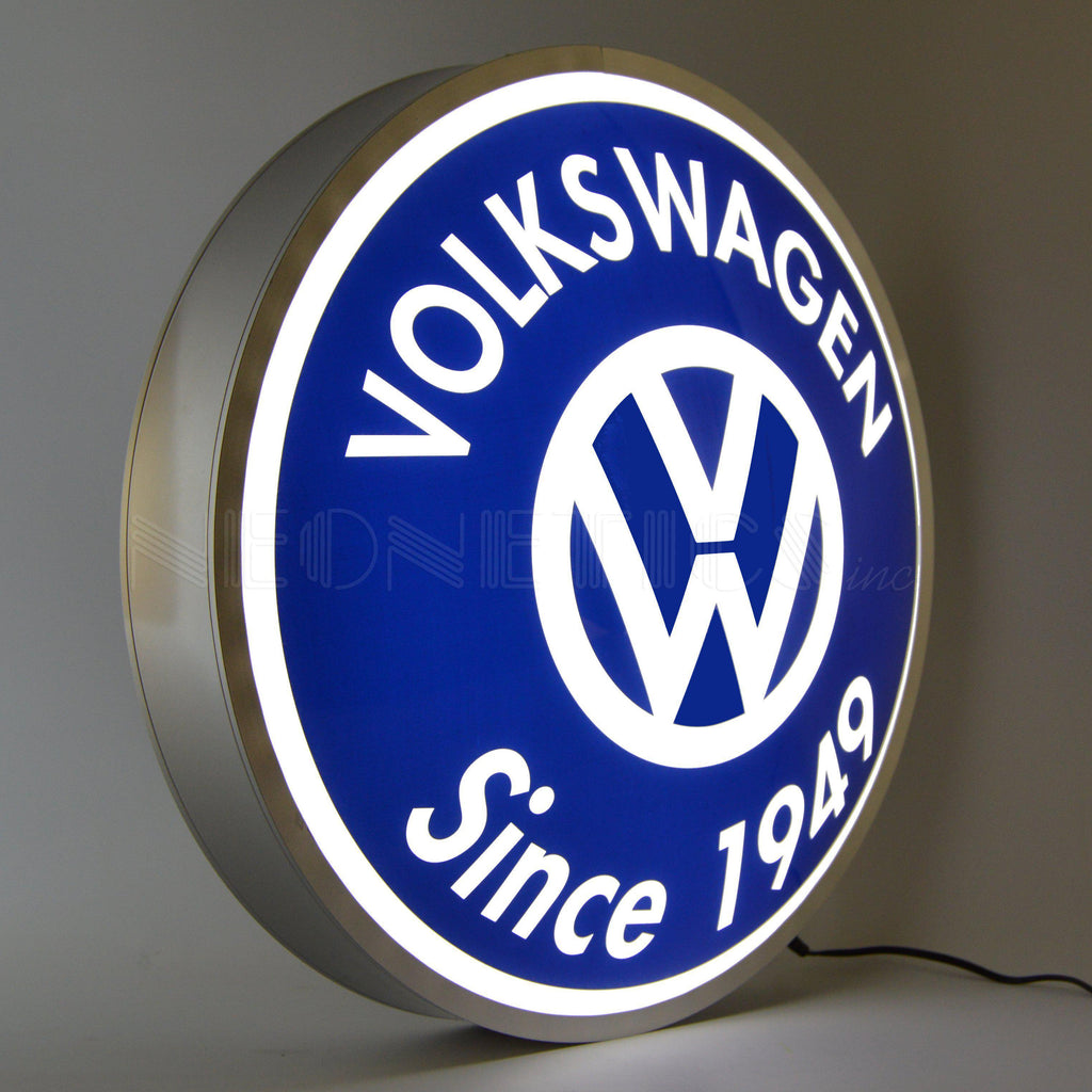 Volkswagen Since 1949 Backlit LED Sign (15")-LED Signs-Grease Monkey Garage