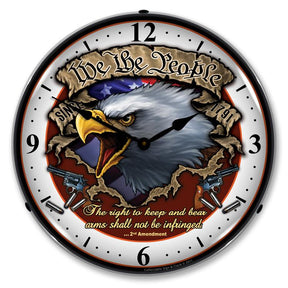 We the People LED Clock-LED Clocks-Grease Monkey Garage