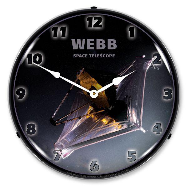 Webb Telescope Backlit LED Clock-LED Clocks-Grease Monkey Garage