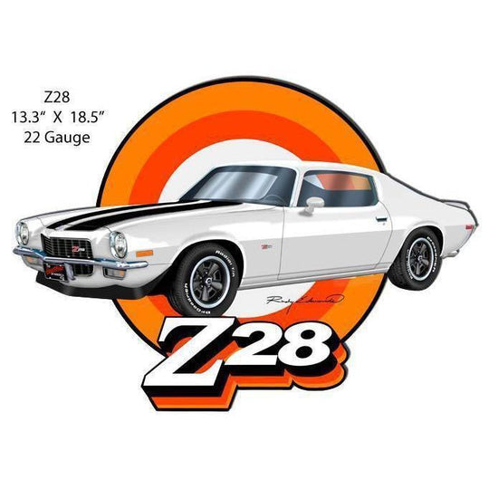 Grease Monkey Garage Camaro Z/28 Metal Sign