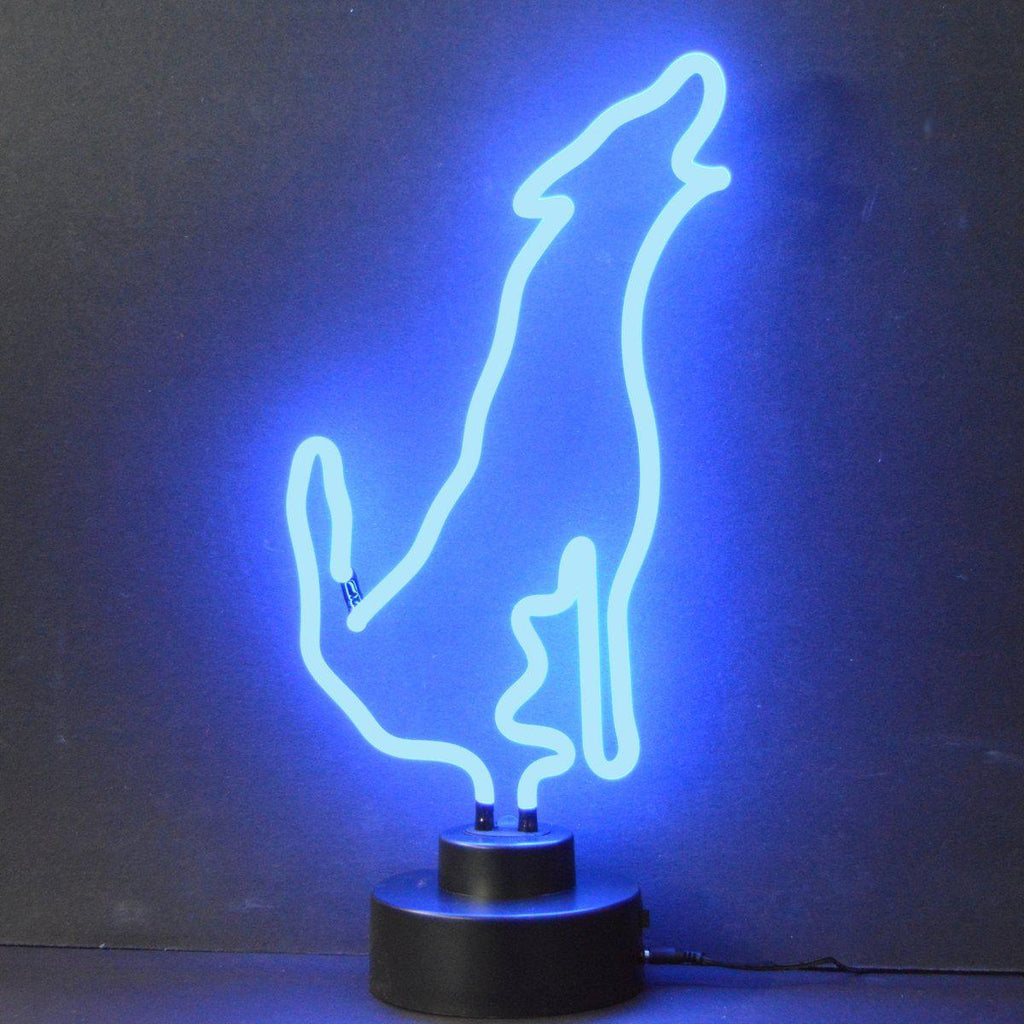 Wolf Neon Sculpture-Neon Sculptures-Grease Monkey Garage