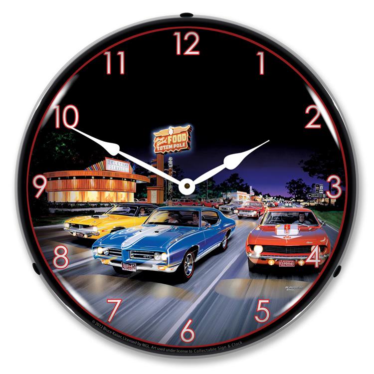 Woodward Avenue LED Clock-LED Clocks-Grease Monkey Garage