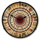 Zodiac Chart 1 LED Clock-LED Clocks-Grease Monkey Garage